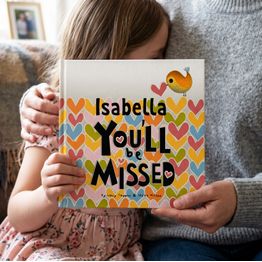 'You'll Be Missed' Personalised Book alternative