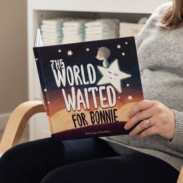 Personalised 'The World Waited' Baby Shower or New Baby Book alternative