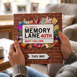 'Memory Lane' 40th Birthday Book alternative