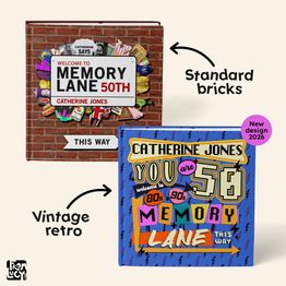 'Memory Lane' 50th Birthday Book alternative