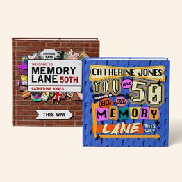 'Memory Lane' 50th Birthday Book