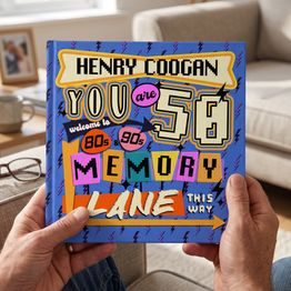 'Memory Lane' 50th Birthday Book alternative