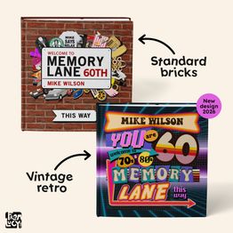 'Memory Lane' 60th Birthday Book alternative