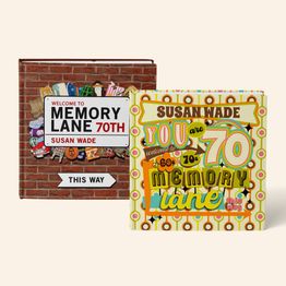 'Memory Lane' 70th Birthday Book