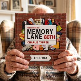 'Memory Lane' 80th Birthday Book alternative