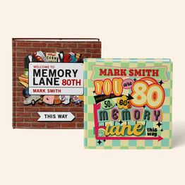 'Memory Lane' 80th Birthday Book